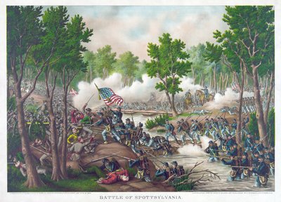 Battle of Spotsylvania, pub. Kurz & Allison, 1888 by American School